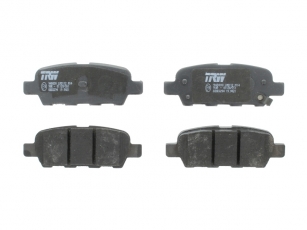 Купить GDB3294 TRW Тормозные колодки задние Инфинити ФХ (3.5, 4.5) с звуковым предупреждением износа